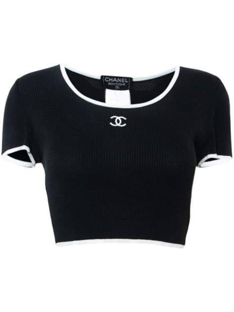 one shoulder chanel top|pre owned chanel tops.